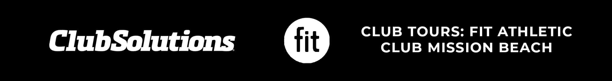 Club solutions logo on a black background.